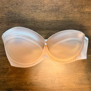NWT Nude Beige Strapless Underwire Bra 34C / 75C Convertible Detachable Straps